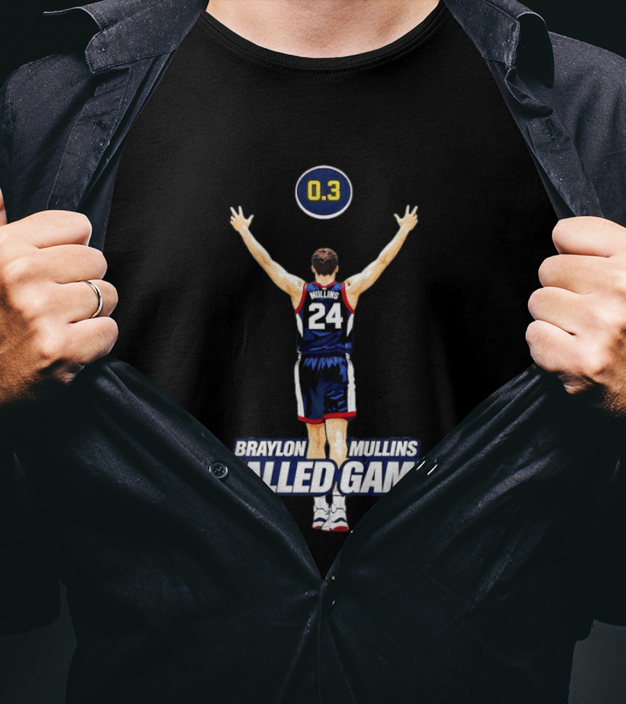 Braylon Mullins Iconic 0.3 Second Basketball Victory Called Game T-Shirt