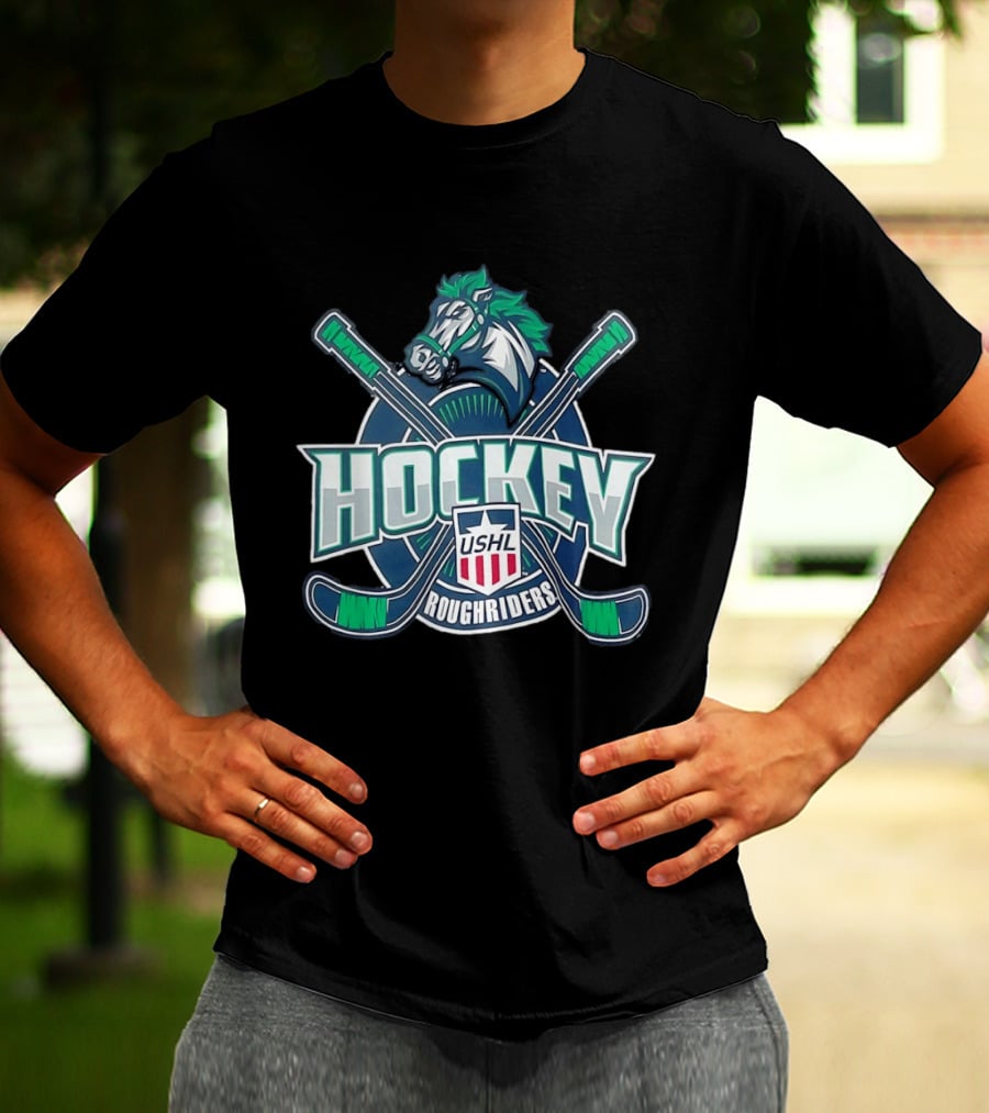 USHL Cedar Rapids RoughRiders Hockey Team T-Shirt