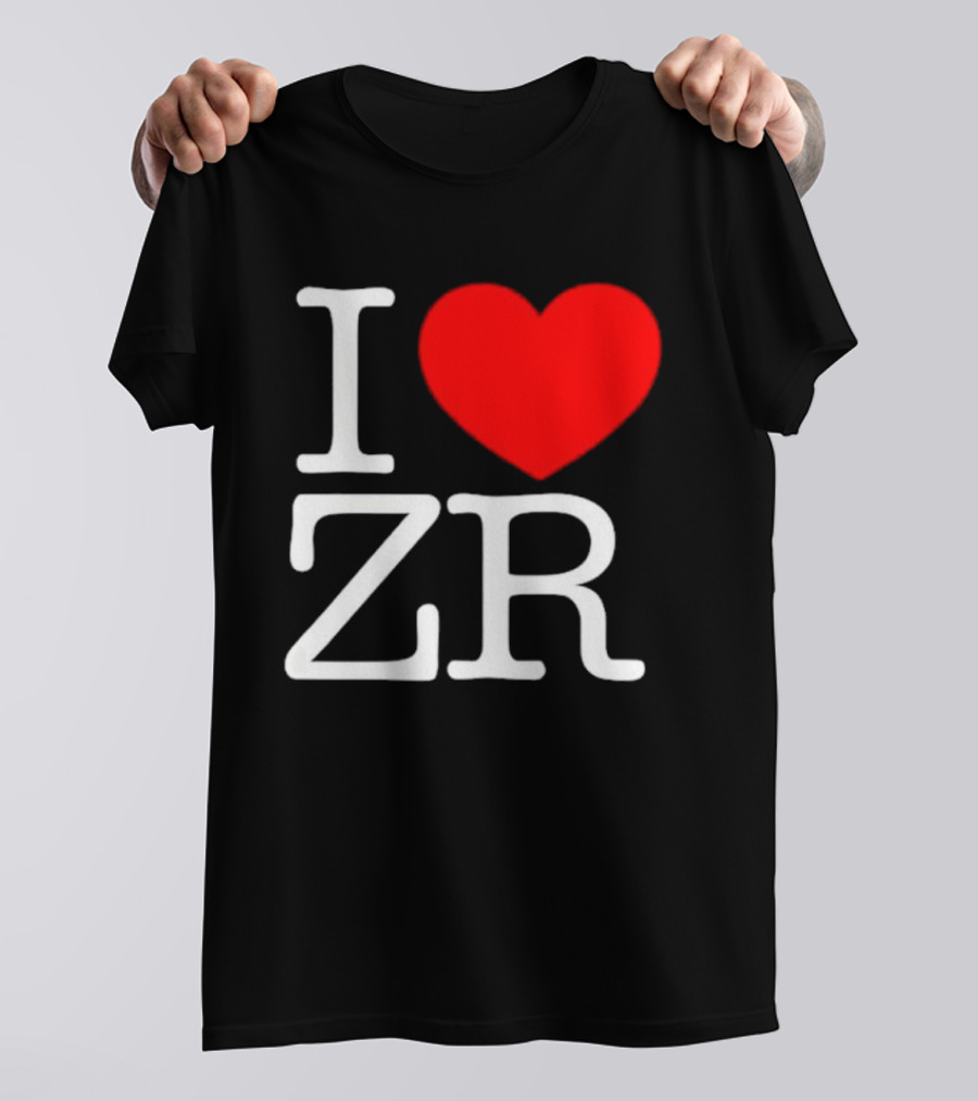 I Love ZR Red Heart T-Shirt