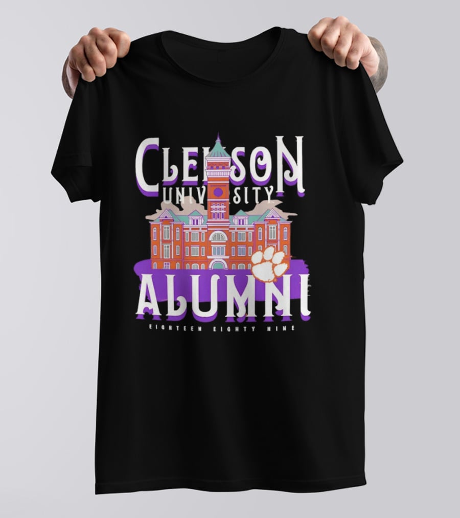 Clemson University Alumni Eighteen Eighty Nine Campus Tigers T-Shirt