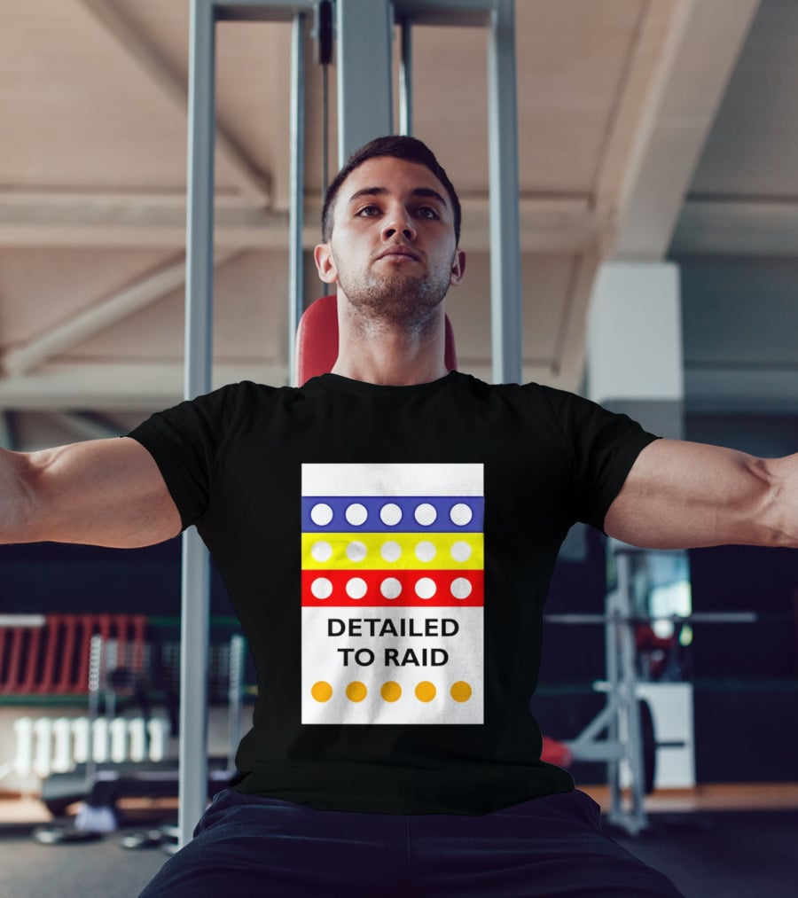 Detailed To Raid Colorful Circle Stripes T-Shirt