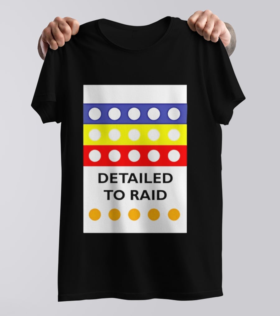 Detailed To Raid Colorful Circle Stripes T-Shirt