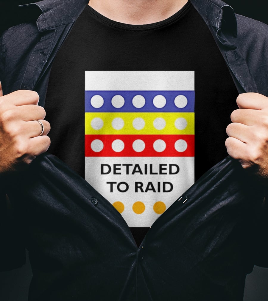 Detailed To Raid Colorful Circle Stripes T-Shirt