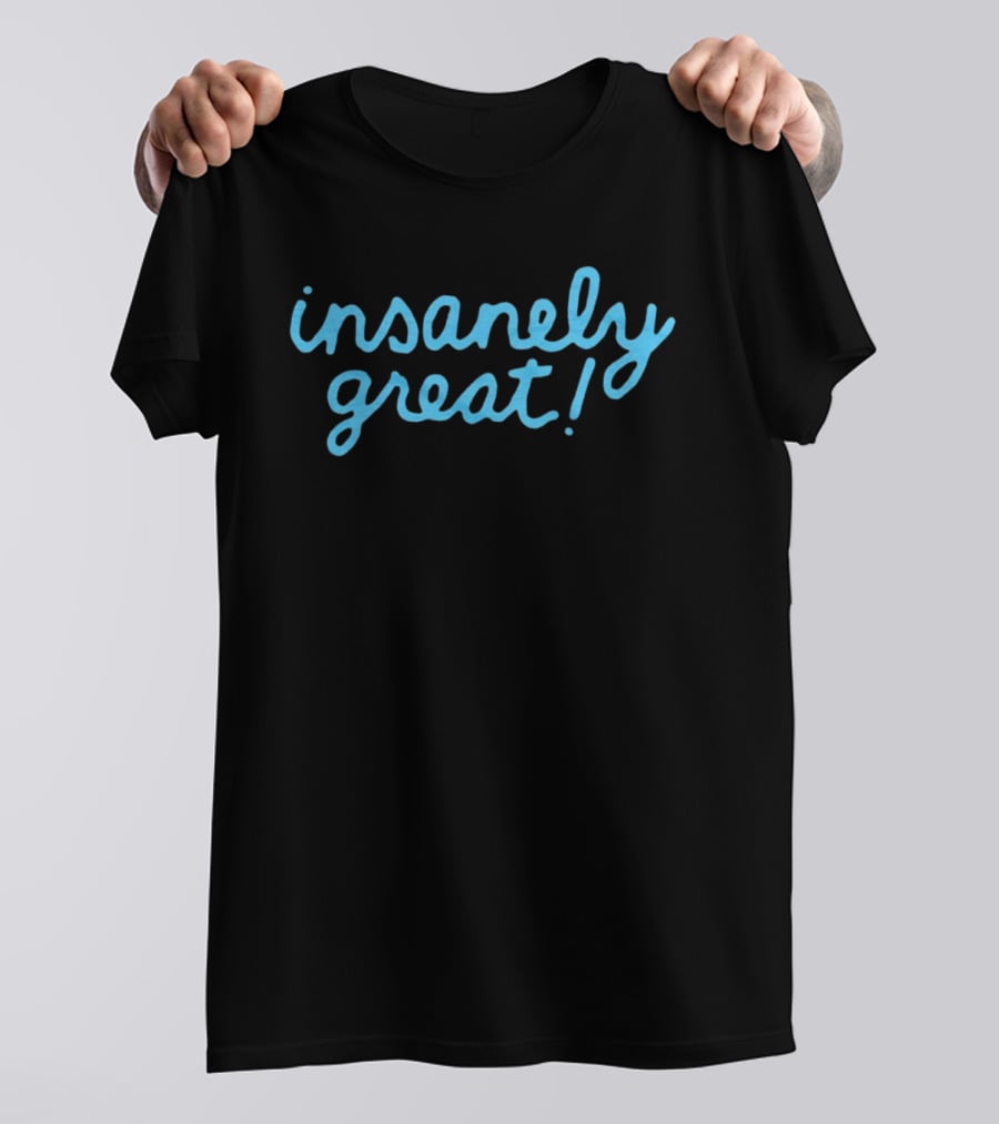 Insanely Great Blue Handwritten T-Shirt
