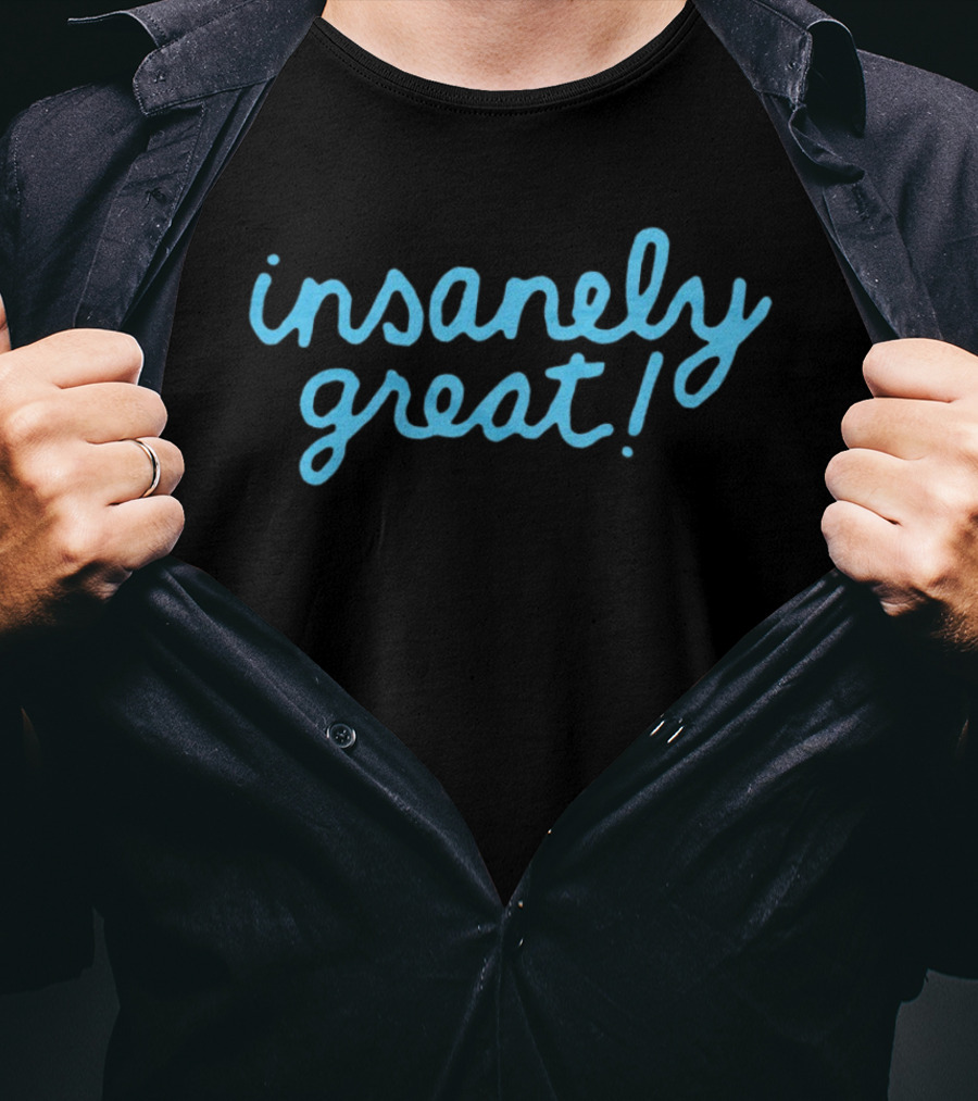 Insanely Great Blue Handwritten T-Shirt