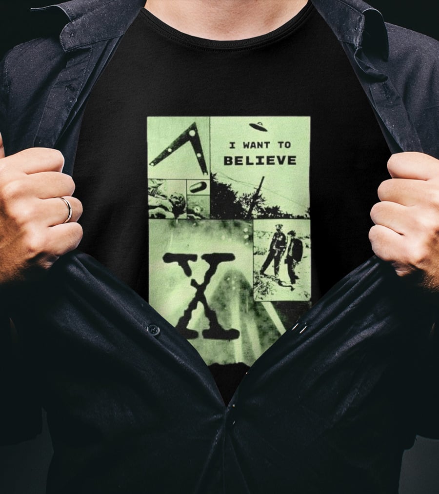 Paranormal I Want To Believe UFO X Files Aliens And Mysteries T-Shirt