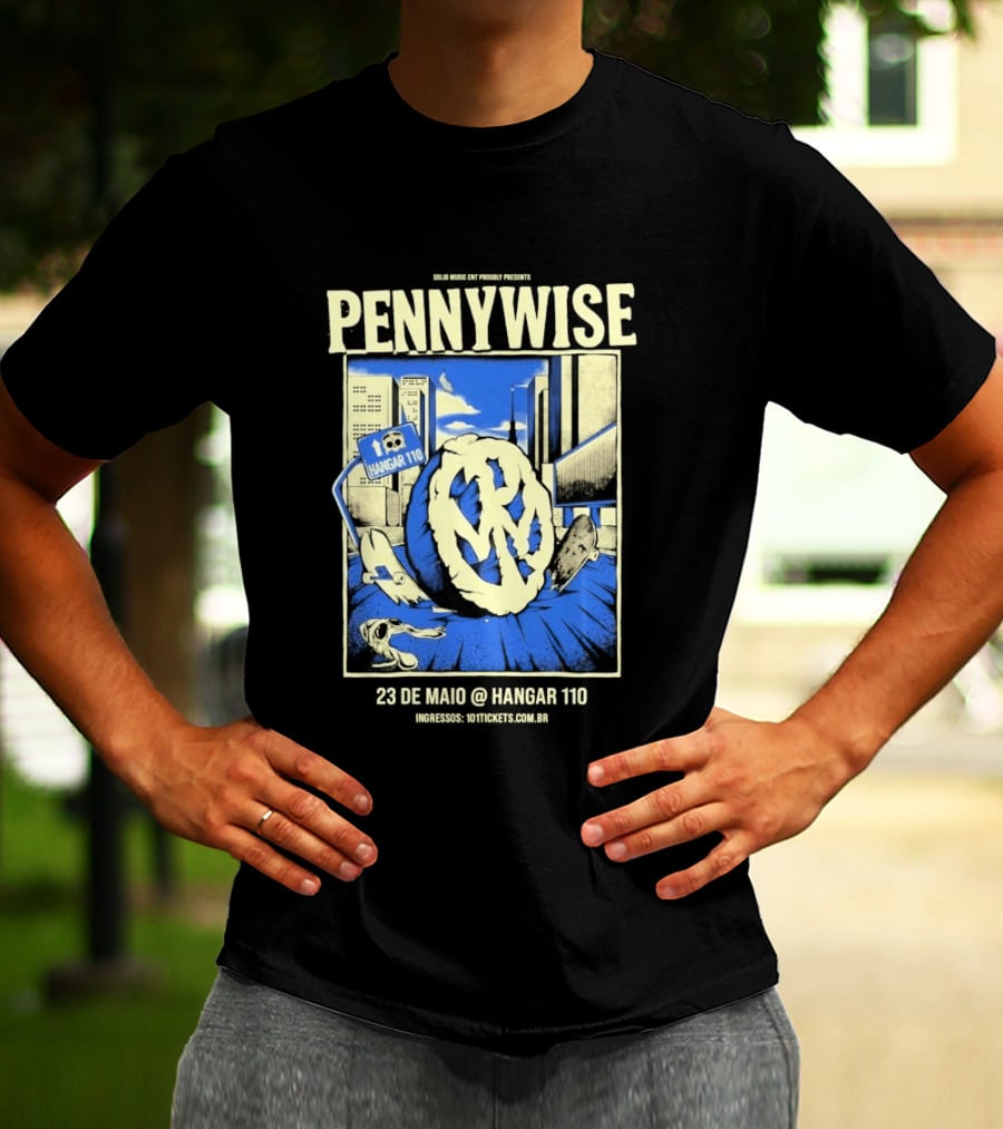 Pennywise We Are One Tour Sao Paulo Brazil Hangar 110 May 23 2026 T-Shirt
