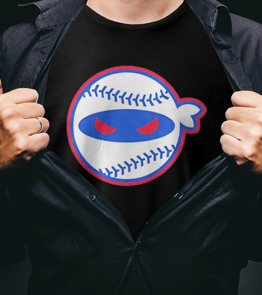 Pitching Ninja Baseball Eyes Atlanta T-Shirt