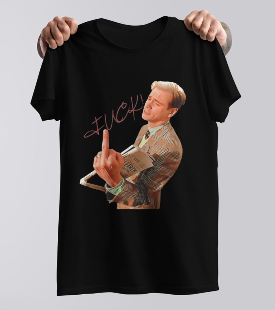 Jim Carrey Truman Show Middle Finger Meme Fuck Scene T-Shirt