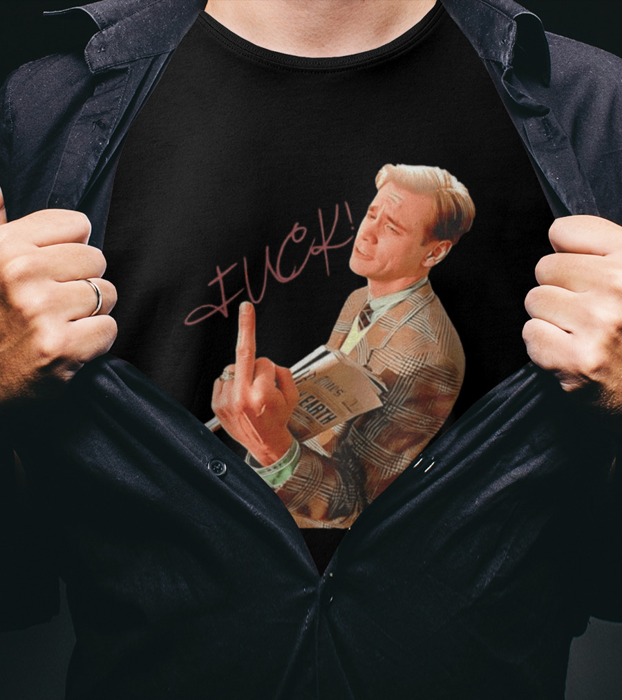 Jim Carrey Truman Show Middle Finger Meme Fuck Scene T-Shirt