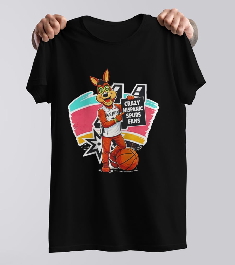 Crazy Hispanic Spurs Fans San Antonio Basketball Spurs T-Shirt