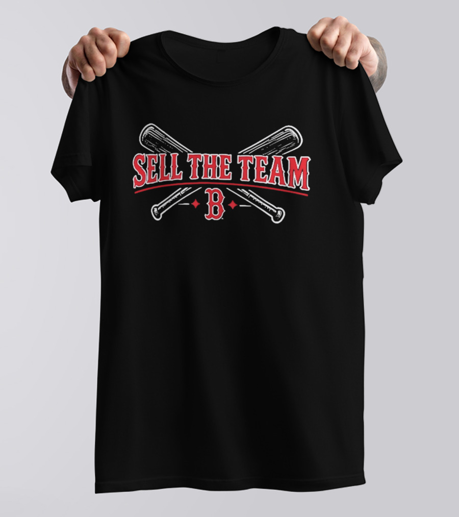 Sell The Team Boston B Crossed Bats T-Shirt