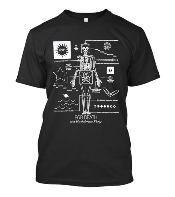 Ego Death Metaphysical Diagram Bachelorette Party Skeleton T-Shirt