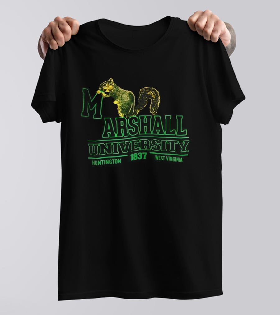 Marshall University Squirrel Huntington West Virginia 1837 T-Shirt