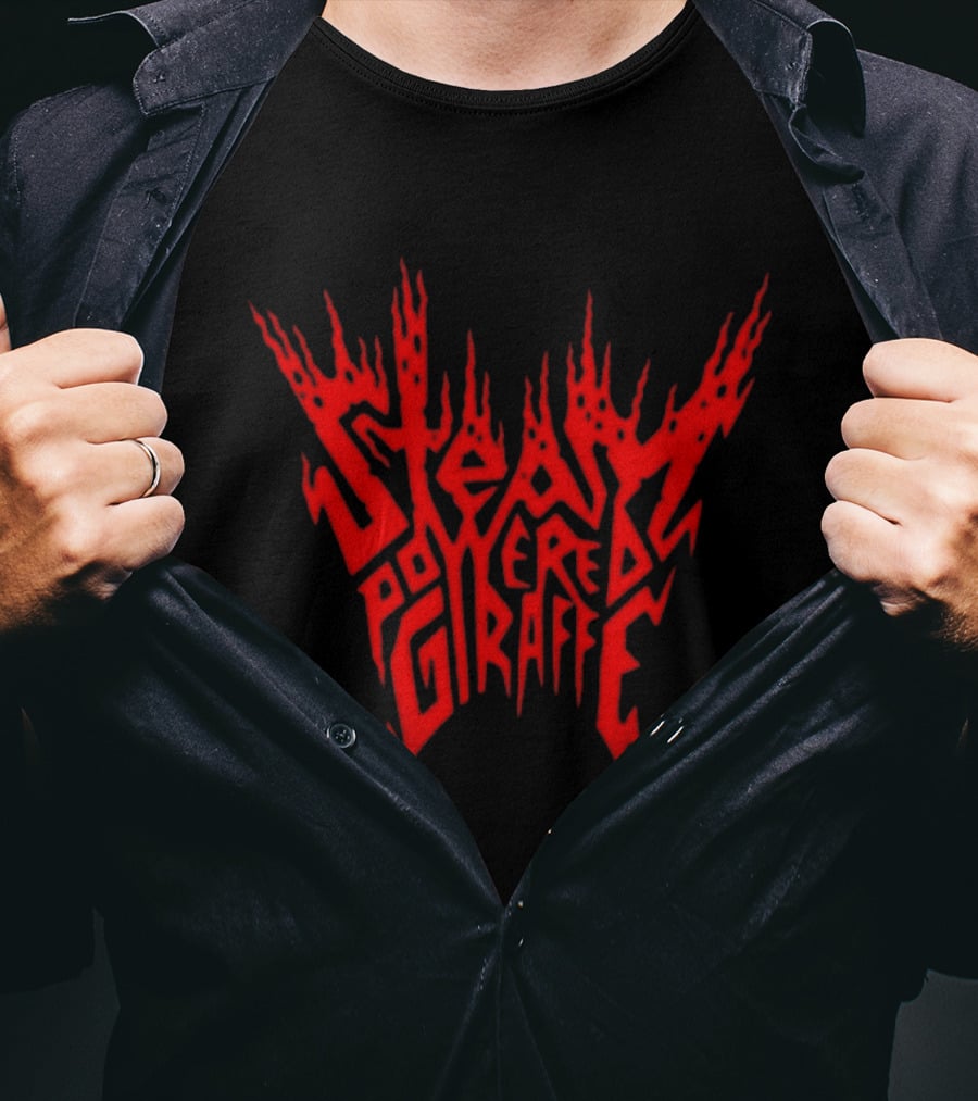 Steam Powered Giraffe Red Flame T-Shirt