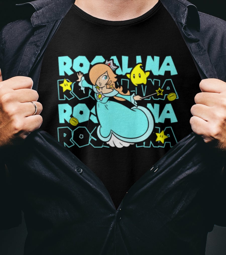 Super Mario Rosalina With Luma And Stars Est 1985 Disneyland T-Shirt