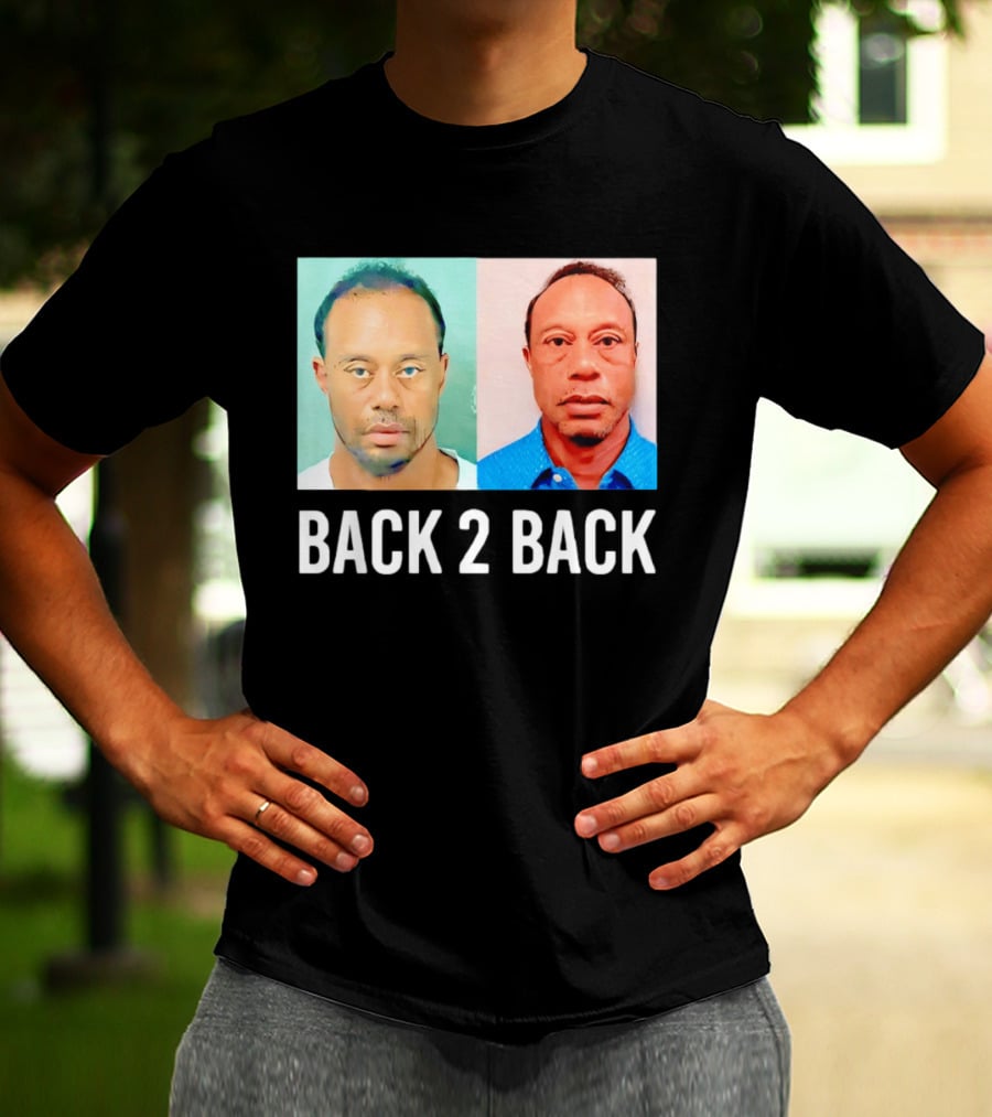 Tiger Woods Back 2 Back Shot Photo Collage T-Shirt