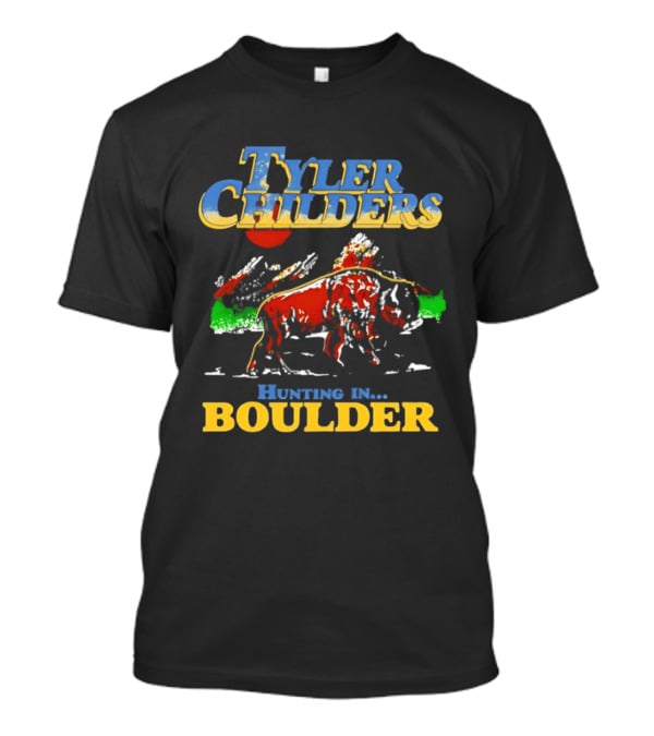 Tyler Childers Hunting In Boulder Oregon 2026 Mountain Buffalo Scene T-Shirt