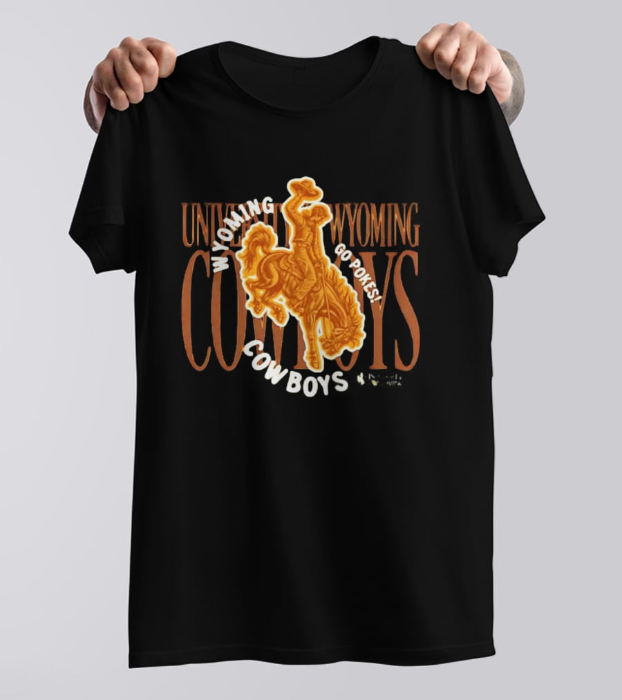 University Of Wyoming Cowboys Go Pokes Rodeo Spirit T-Shirt