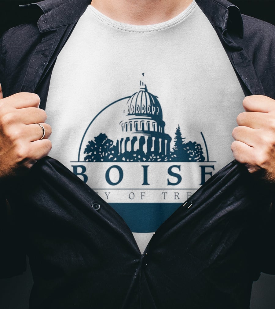 Boise City Of Trees Capitol Building Skyline T-Shirt