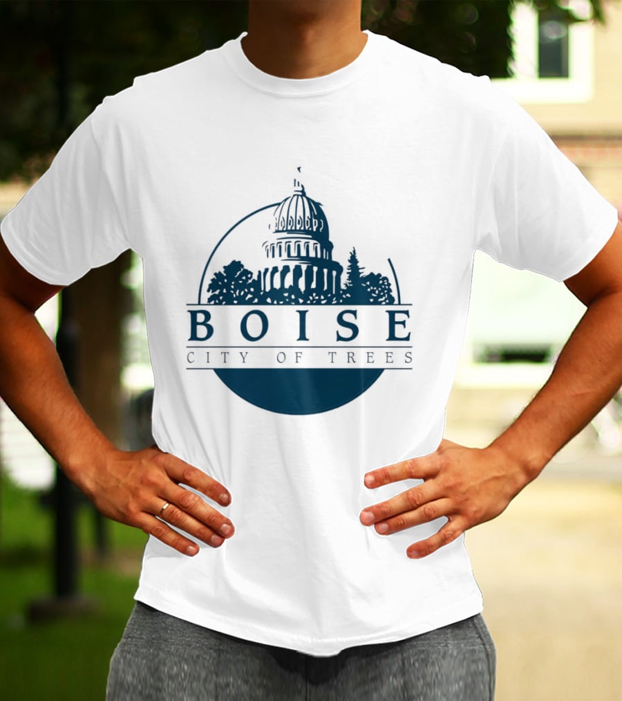 Boise City Of Trees Capitol Building Skyline T-Shirt
