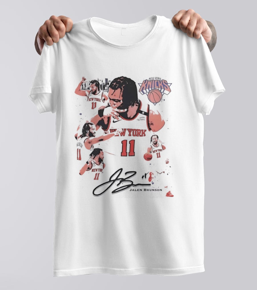 Jalen Brunson New York Knicks 11 NBA Basketball Signature Knicks T-Shirt