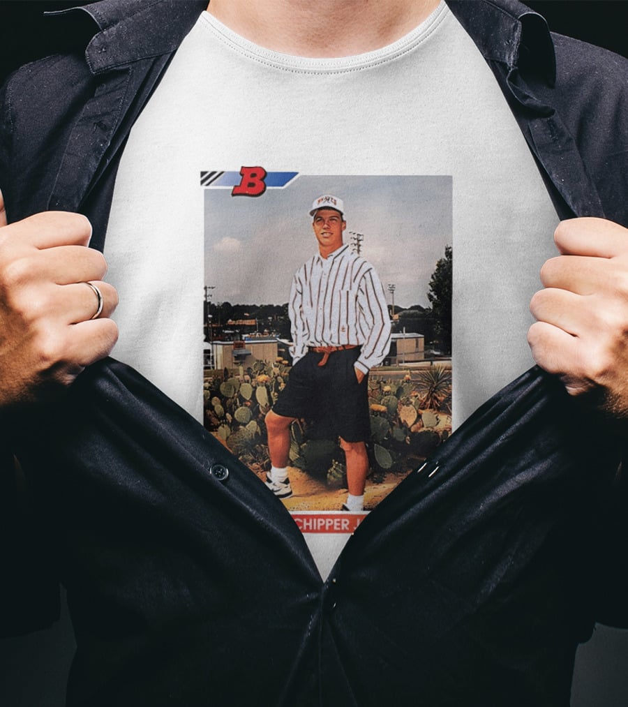 Chipper Jones Rookie Card Braves Baseball Legend T-Shirt