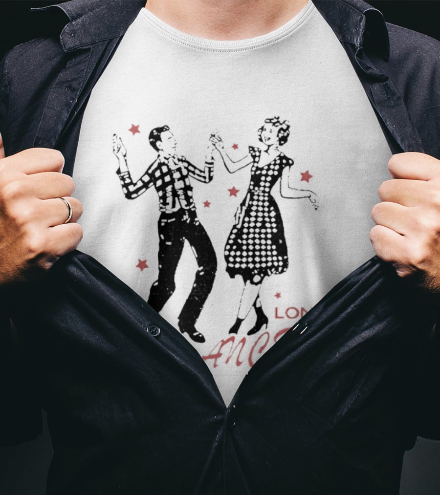 Lonely Dancers Retro Dance Scene With Vintage Couple T-Shirt