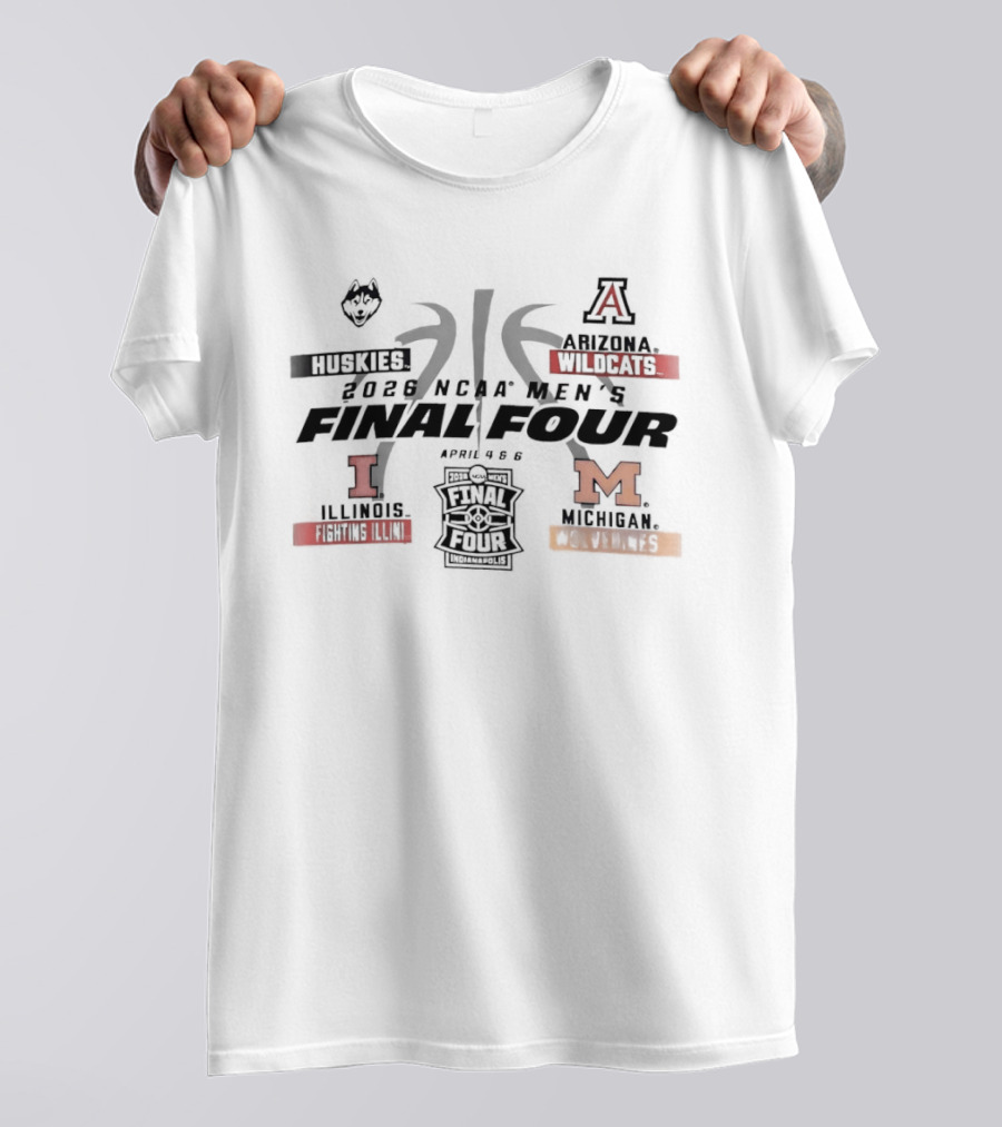 2026 NCAA Final Four March Madness Indiana Michigan College Basketball Tournament T-Shirt