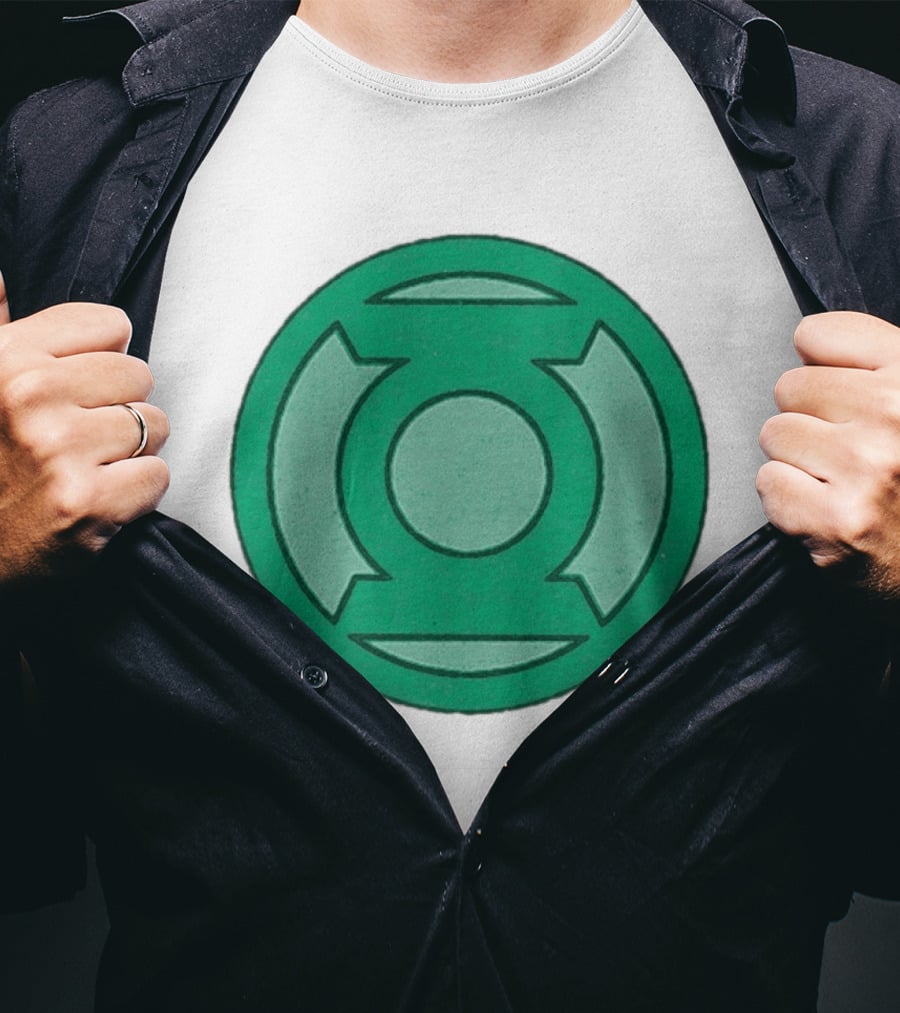 Green Lantern Corps Symbol Comics Hand Me Down T-Shirt