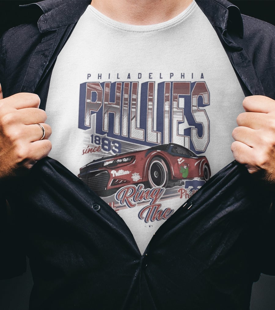 Philadelphia Phillies 1883 Racer Ring The Bell National League East T-Shirt