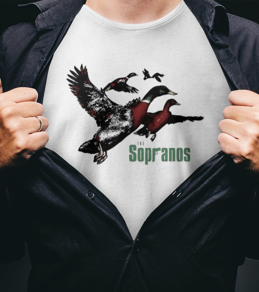 Sopranos Ducks Dr Melfi Depression Mallard Classic TV Series Reference T-Shirt