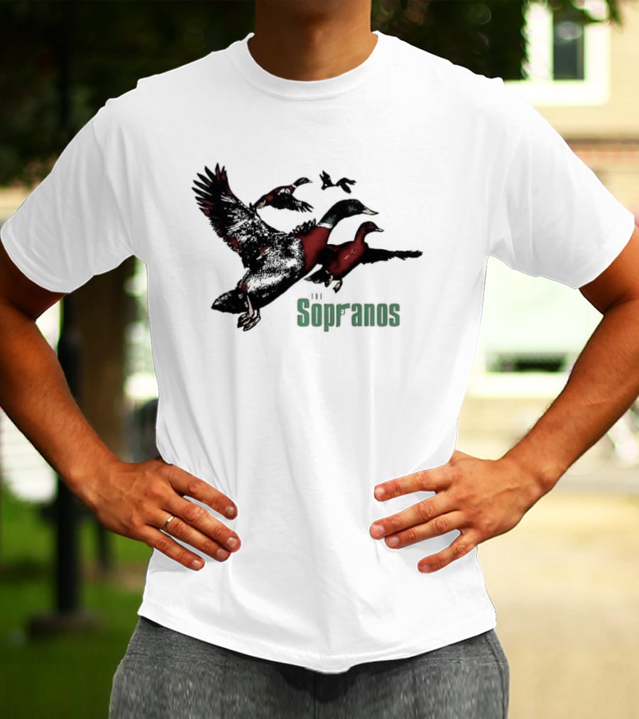 Sopranos Ducks Dr Melfi Depression Mallard Classic TV Series Reference T-Shirt