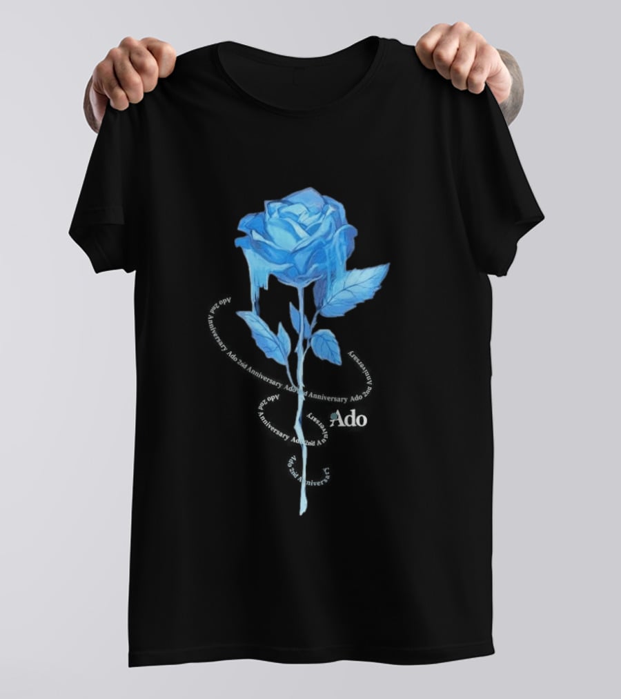 Ado Staff Blue Rose 5th Anniversary Los Angeles LA T-Shirt