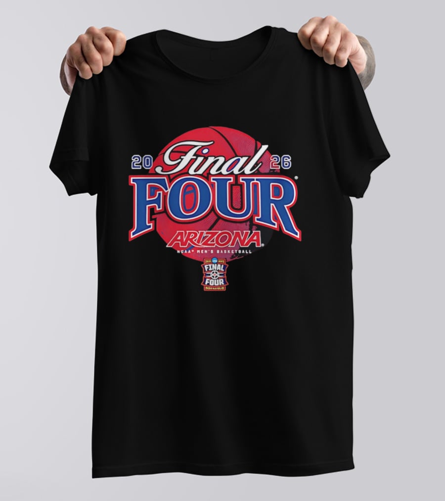Arizona Wildcats NCAA Final Four 2026 Basketball Tournament T-Shirt