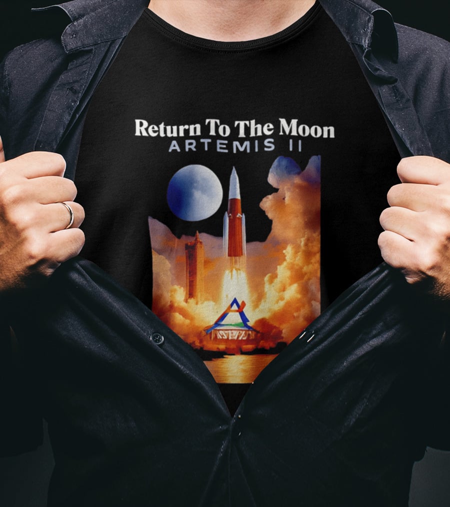 Artemis II Return To The Moon Rocket Launch NASA Mission T-Shirt