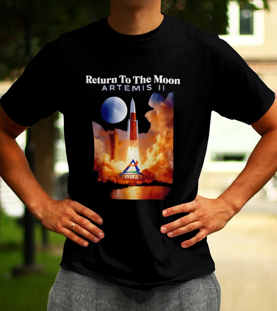 Artemis II Return To The Moon Rocket Launch NASA Mission T-Shirt