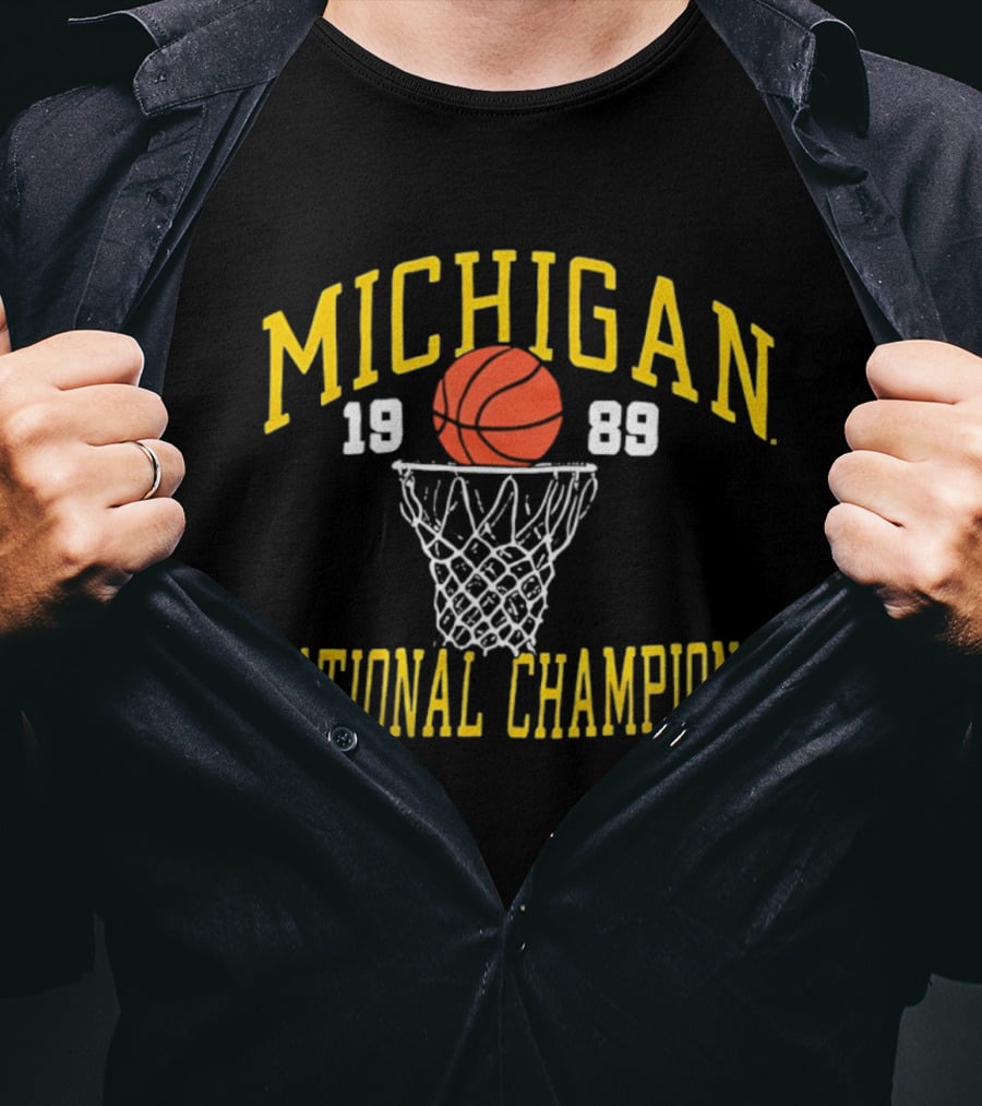 Michigan 1989 Basketball National Champions T-Shirt