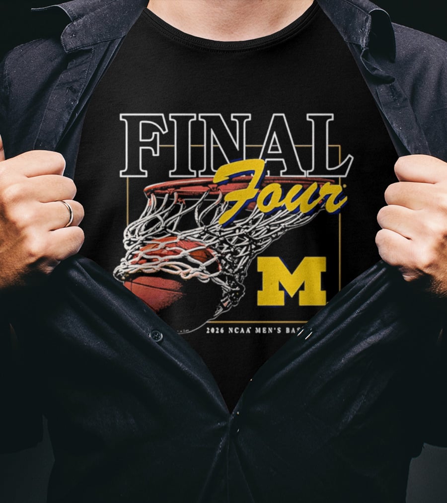 Final Four 2026 Michigan NCAA Men's Basketball March Madness T-Shirt
