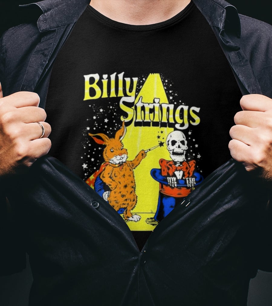 Billy Strings Rabbit Magician Skeleton Star Cape T-Shirt