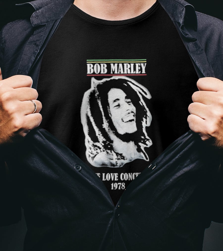 Bob Marley One Love Concert 1978 Rasta T-Shirt