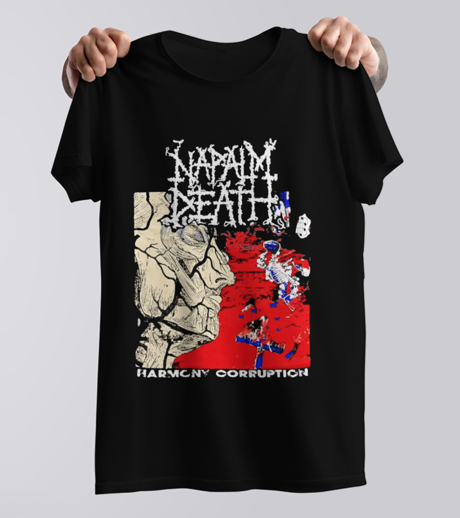 Napalm Death Harmony Corruption Abstract T-Shirt