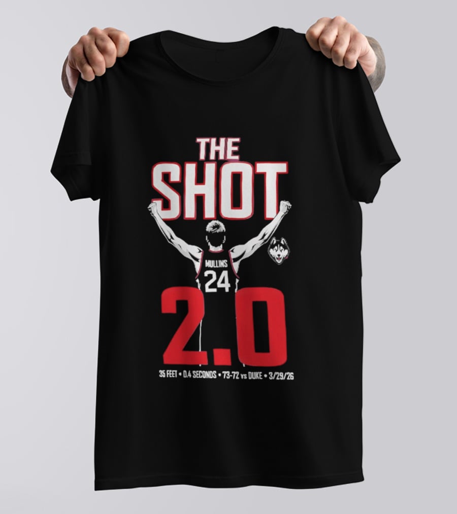 UConn Basketball Braylon Mullins The Shot 2.0 75 72 Vs Duke 3/24/22 T-Shirt