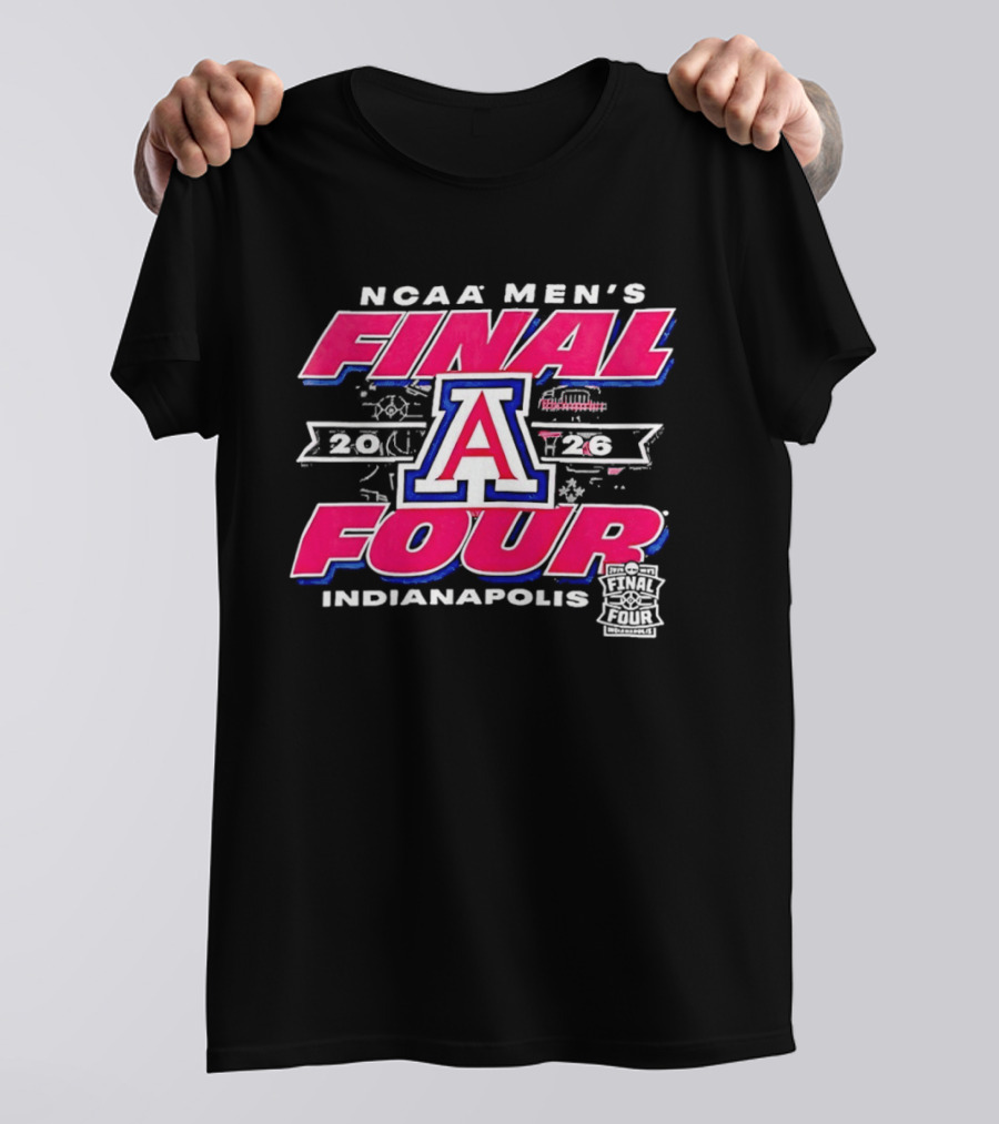 NCAA Men's Final Four Arizona Wildcats Indianapolis 2026 T-Shirt