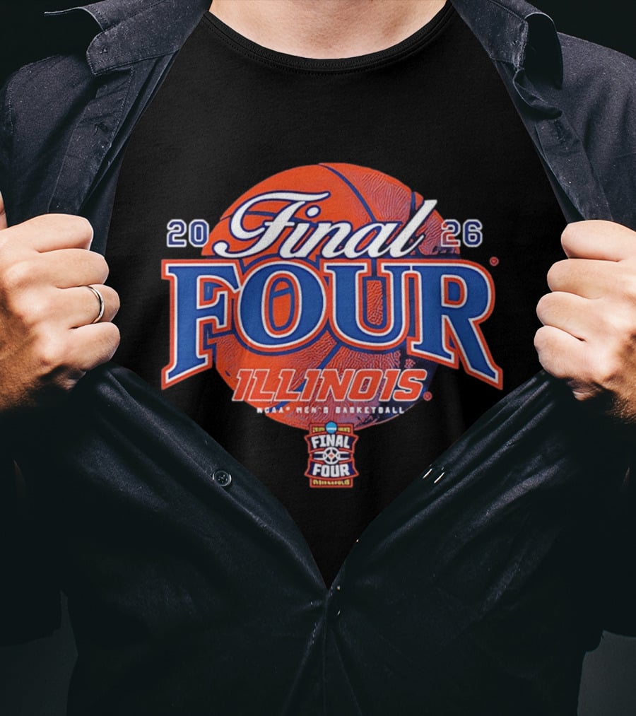 2026 Final Four Illinois NCAA Men's Basketball March Madness Indianapolis T-Shirt