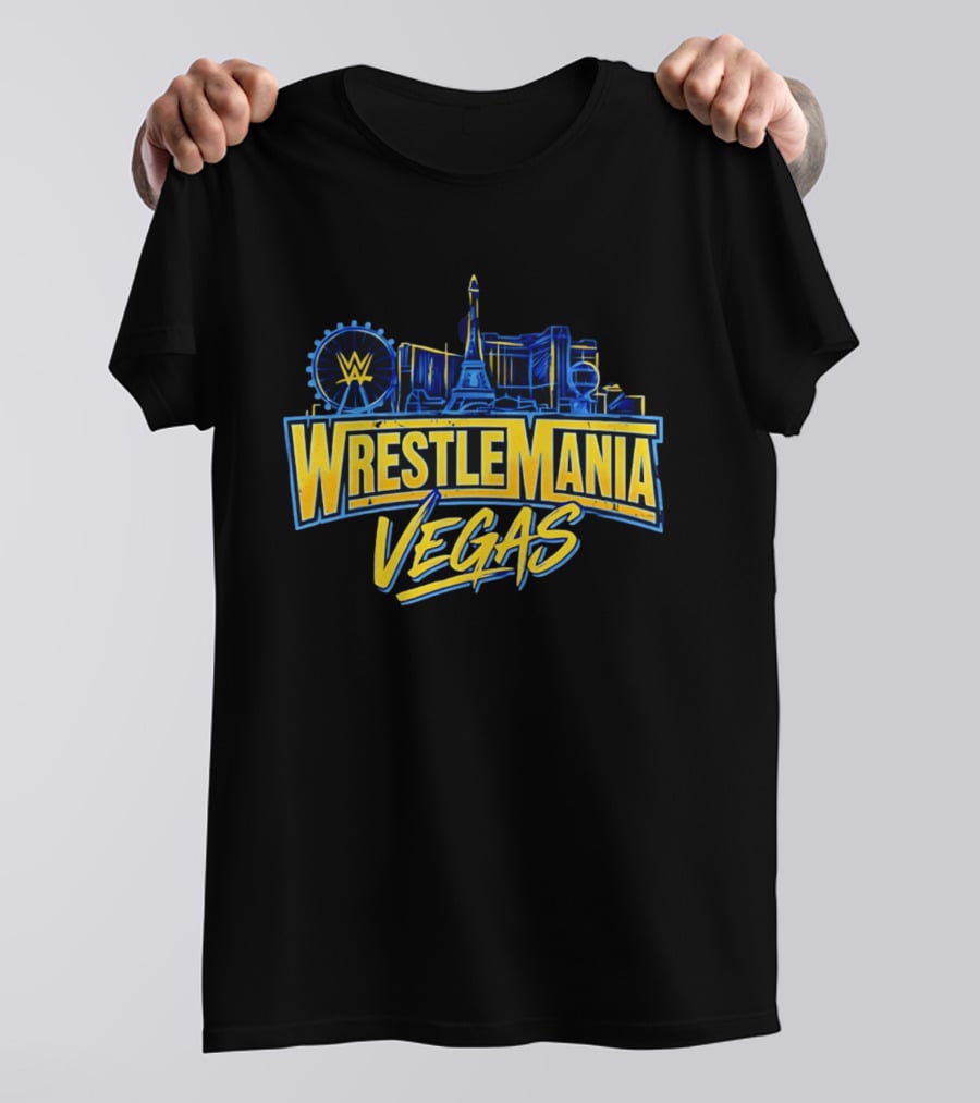 Cody Rhodes WrestleMania Las Vegas WWE Skyline 42 T-Shirt