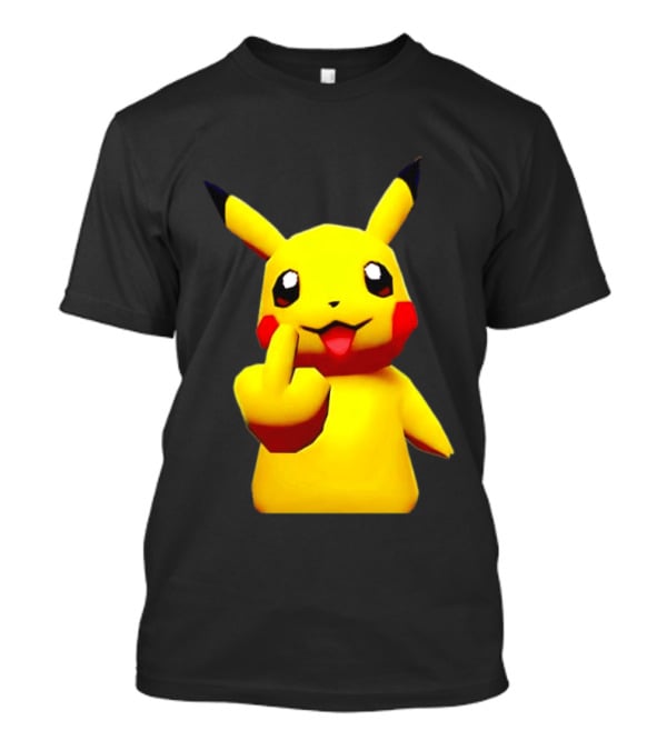 Pikachu Pokémon Middle Finger Gesture T-Shirt