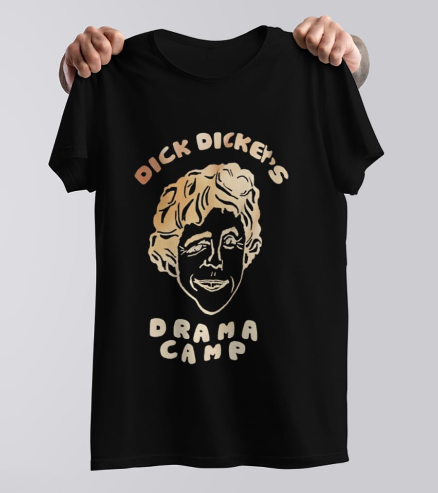 Dick Dickey's Drama Camp Funny Character Sketch Face T-Shirt