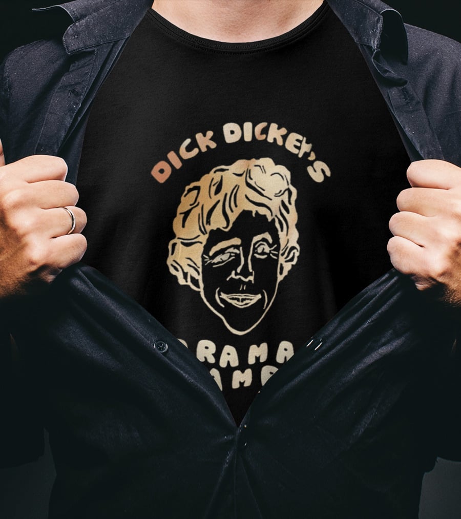 Dick Dickey's Drama Camp Funny Character Sketch Face T-Shirt
