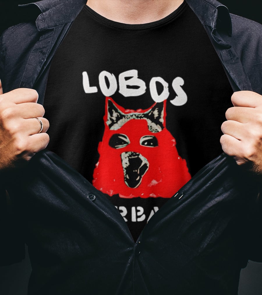 Lobos Dog Red Face Garbage T-Shirt